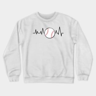 Heartbeat Pulse - Baseball Crewneck Sweatshirt